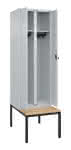 C+P Schwarz-Weiß-Spind,Classic PLUS Bank,B600xT815xH2120mm 2