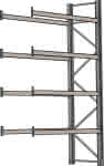 Palettenanbauregal verz.,1 Feld á 2700 mm,H 4500xT 1100mm - 8 Holme 3000 kg
