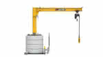 Mobiler Säulenschwenkkran,125kg,6,0m,360,MOBILUS+Elektrokettenzug - MOB12-PR1,25-6,0