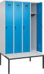 C+P Spind Evolo PLUS Sit-,zbank Kunststoffleisten 4,Abteile B1200xT815xH2120-