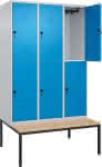 C+P Doppelst. Spind Clas-,sic PLUS mit untergeb. S-,itzb. B1200xT815xH2120mm