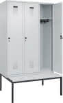 C+P Spind Evolo PLUS Sit-,zbank Kunststoffleisten 3,Abteile B1200xT815xH2120-