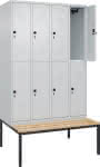 C+P Doppelst. Spind Clas-,sic PLUS mit untergeb. S-,itzb. B1200xT815xH2120mm
