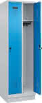 C+P Spind Evolo PLUS Soc-,kel 2 Abteile B600xT500x-,H1950mm Korpus/Türen RAL-