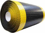 Schmutzfangmatte,Yoga Deck Ultra,90 cm x max. 22,86 m - schwarz/gelb