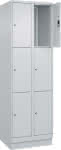 C+P Schließfachschrank C-,lassic PLUS Sockel B600x-,T500xH1950mm 2 Abteile/6