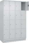 C+P Schließfachschrank C-,lassic PLUS Sockel B1200-,xT500xH1950mm 4 Abteile