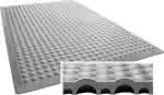 Arbeitsplatzmatte,YOGA FLEX Basic grau,B80xT30 cm - Endstück