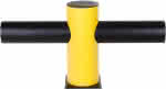 Mittelpfosten,für Barriere Charlie,H516xB1000xD200 mm - schwarz/gelb
