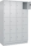 C+P Schließfachschrank C-,lassic PLUS Sockel B1200-,xT500xH1950mm 4 Abteile