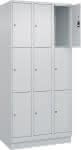 C+P Schließfachschrank C-,lassic PLUS Sockel B900x-,T500xH1950mm 3 Abteile/9