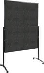 Moderationswand,PREMIUM plus klappbar,Textil anthrazit