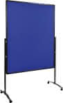 Moderationswand,PREMIUM plus klappbar,Textil marineblau