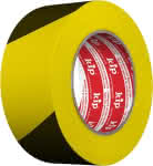 3824 Gewebe-Warnband,gelb/schwarz,48mmx33m