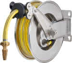 GEKA plus automatischer,Schlauchaufroller EA15SK,,Edelstahl, inkl. 12,5m - PVC-Schlauch 3/4" & Arm.