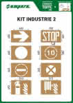 AMPERE Spritz-Schablonen,KIT Industrie 02,8-teilig