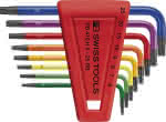 PB SWISS TOOLS,Winkelschraubendrehersatz,farbig TX T6-T25 8-teilig