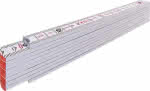 Gliedermaßstab Buche,2mx16mm weiss,Typ 1707 - Stabila