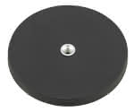Flachgr.Magnet Gummi,43mm m.Stift M6,Beloh