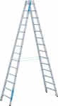 Stehleiter Coni B,2x14 Sprossen,Leiterlänge 4,02 m - Arbeitshöhe 5,10 m ZARGES