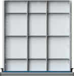Schubladeneinteilungssatz,für FH 180-360mm,1/3 Teilung - f.Schublade B500xT540 mm