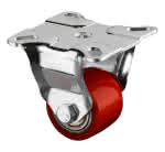 Bockrolle B44.F005,Ø 35mm,B 25mm,100kg,mit Anschraubplatte,rot