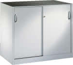 C+P Schiebetürenschrank,Acurado B1200xT600xH1000-,mm RAL7035 Art.-Nr.