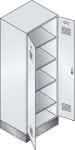 C+P Wäsche-Spind Classic,PLUS bodenstehend 2,Abteile B600xT500xH1850mm