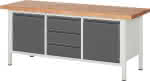 Werkbank Serie Basic 8,Modell 8569-2,B2000xT700xH840mm - RAL7035/7016