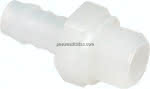 Gewindetülle G 1/2"-10mm, PVDF,(natur)