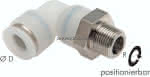 Winkel-Steckanschluss R 1/4"-,4mm, IQS-ES LE/IQS-PVDF