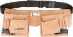 Werkzeuggürtel, Leder,,6 Taschen,Bellota