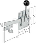 Gartentorfalle Typ 1,100x80 mm verz.,VORMANN