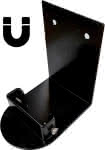 Wandhalterung, Metall,,schwarz, magnetisch