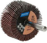 NORTON Fächerschleifer R,207 Plus mit Schaft,40x20x6mm P80