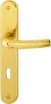 HOPPE Drückergarnitur Tô-,kyô M1710RH/265 Langschi-,ld BB72/8 Messing poliert