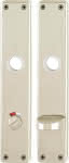 HOPPE Langschildpaar,London 202SP eckig ohne,Nocken WC/SS 78 TS 40 F2