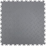 Bodenfliese,PVC, dunkelgrau,,diamantprofil, - 4mm, 505x505mm