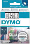 Schriftband D1 53713,schwarz/weiß,24mmx7m - DYMO