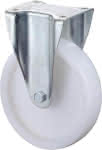 Bockrolle 125mm N110.B10 Platte,Kst.weiß,RL N110.B10.127