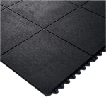 Arbeitsplatzsteckmatte,SBR/NR, schwarz,,geschlossene Decke, - 14mm, 900x900mm