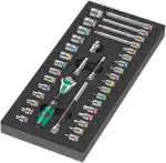 WERA Schaumstoffeinlage,9720 für Zyklop Knarre,8000 A 1/4" Set 1