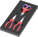 WERA Schaumstoffeinlage,9781 für KNIPEX Zangen,Set 2 3-teilig
