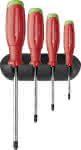 Schraubendreher-Satz,4-teilig PZ,im Wandhalter - SwissGrip EVO PB Swiss