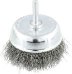 OSBORN Topfbürste Stahl,grob gewellt 75mm Schaft,6mm