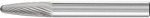 Frässtift HM,Rundbogenform 0618,5 6mm 6x18mm - Pferd