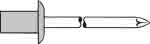 Blindniet CAP Alu/Stahl,Flachrundkopf 4x9,5mm,GESIPA