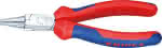 Rundzange verchromt mit,Griffen mit PVC-Überzug,160mm