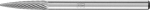 Kleinfrässtift HM,Spitzbogenform 0313 5 3mm,3x13mm - Pferd