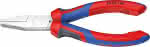 Flachzange verchromt mit,Griffen mit PVC-Überzug,140mm